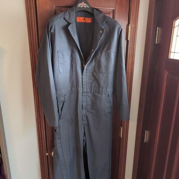 Red Kap Other - Full Zip Long Sleeve Mechanic Coveralls Jumpsuit Gray RedNap 40LN